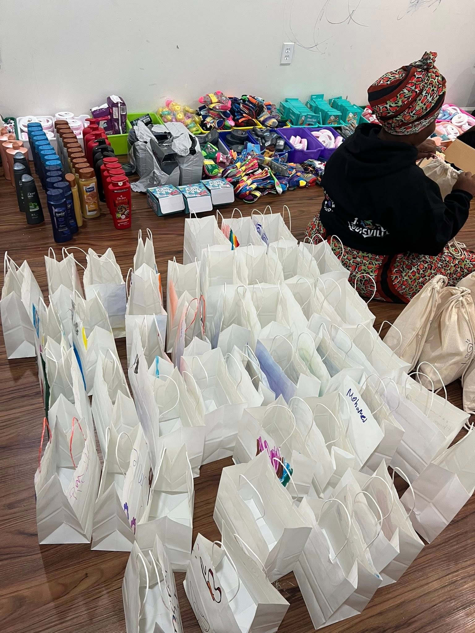 Donation drive organized with community supplies